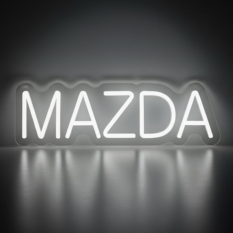 Mazda Neon LED Schild USB – Zoom Zoom Auto Fan Wanddeko