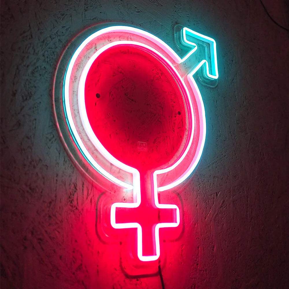 Mann & Frau (50x40cm) USB - loveledlights - LED-Schild - 