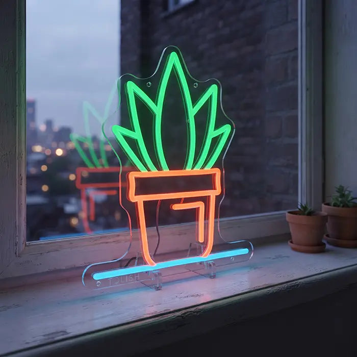 Standfüße für Neon LED Schilder – 2er Set | Aufstellen ohne Bohren