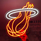 Feuer-Basketball (40x40cm) USB - loveledlights - - basketball,miami heat,sport