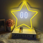 Super Star (35x35cm) USB - loveledlights - - mario,retro,stern,super mario