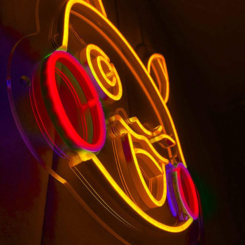 Pika Pika Pikachu LED Leuchtschild beleuchtet – Schriftzug fürs Anime-Café