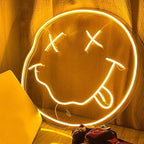 Crazy Smiley (34x38cm) USB - loveledlights - LED-Schild - 