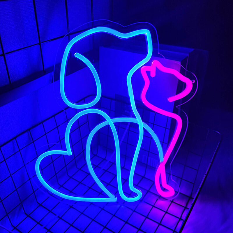 Hund & Katze (40x38cm) USB