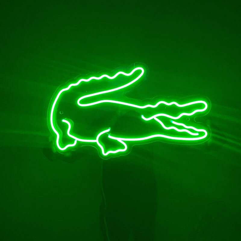 Krokodil (XL 50x30cm) USB - loveledlights - - croco,la coste