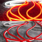 Feuer-Basketball (40x40cm) USB - loveledlights - - basketball,miami heat,sport