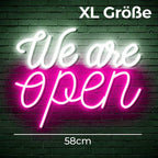 "We are open" (58x48cm) USB