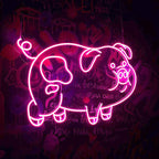 Schweinchen Dick (XL 60x40cm) - loveledlights - - bacon,pig,piggy,pink,rosa,schwein