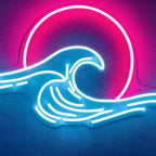 Japanisches Meer (XL 50x30cm) USB - loveledlights - - japan,meer,ozean,sonne,sonnenaufgang,sonnenuntergang,wasser,welle