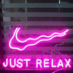JUST RELAX (XXL 70x42cm) - loveledlights - - just relax,logo,nike