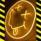 Crazy Smiley (34x38cm) USB - loveledlights - LED-Schild - 