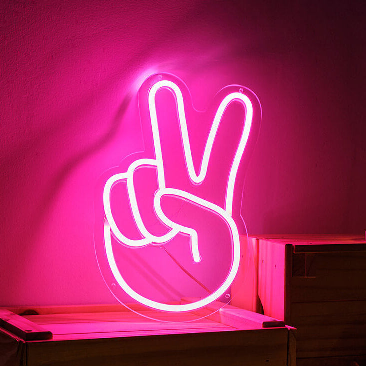 Peace LED-Schild (30x18cm) USB