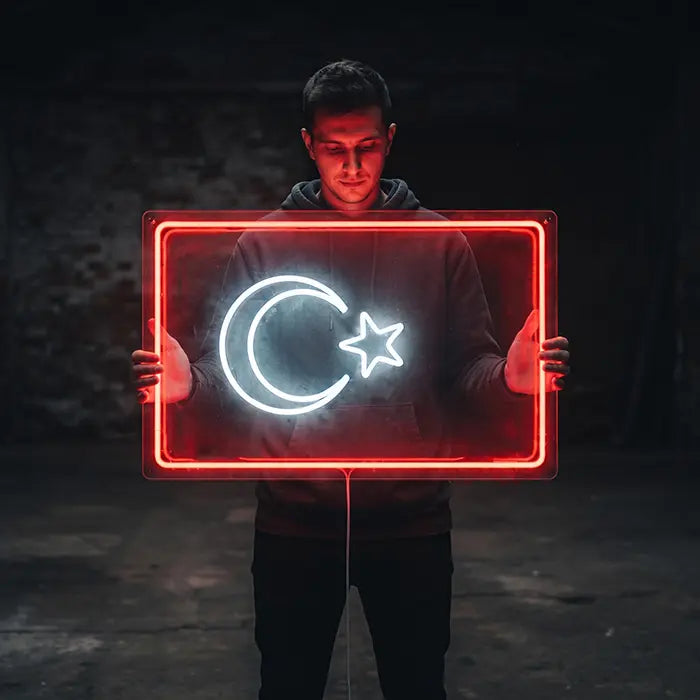 Türkische Flagge USB+12V