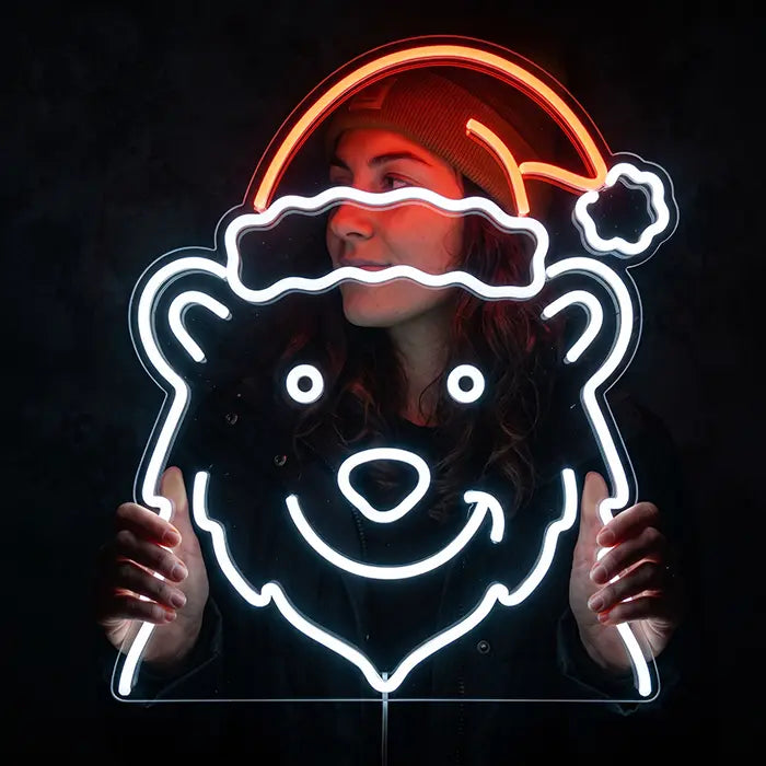 Eisbär mit Mütze XL 60cm (12V)