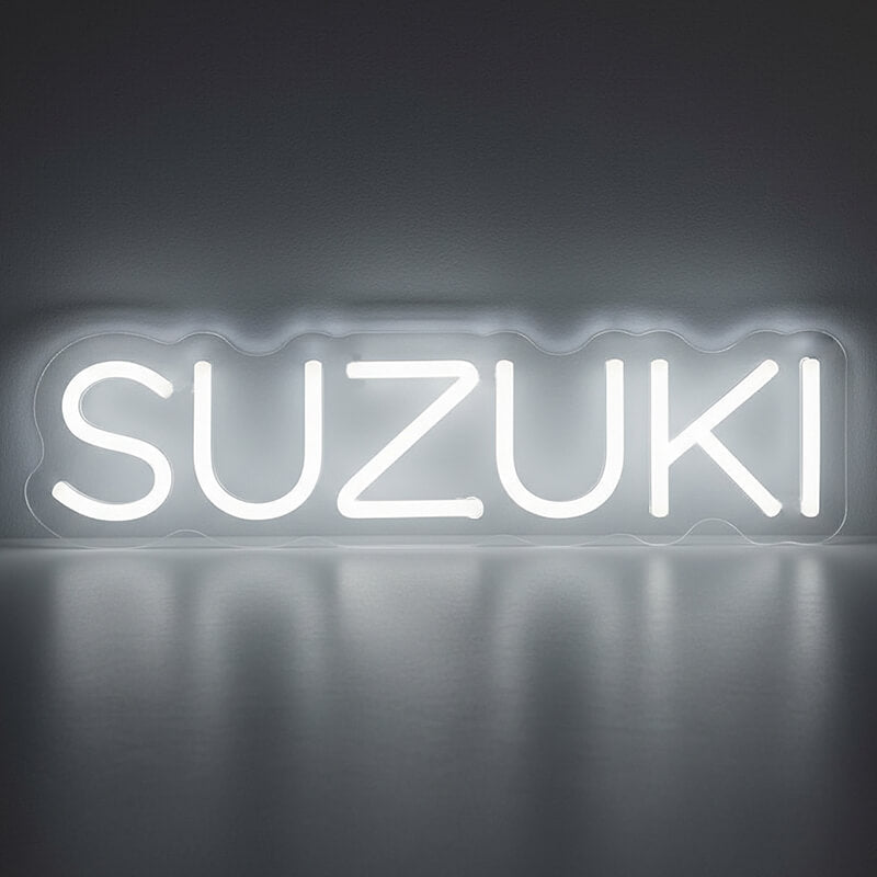 Suzuki Neon LED Schild USB – Auto und Bike Liebhaber Wanddeko