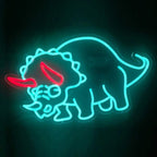 Triceratops Dino (50x30cm) USB - loveledlights - LED-Schild - 