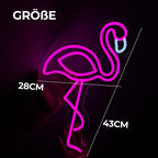 Pinker Flamingo (44x28cm) USB - loveledlights - LED-Schild - 