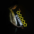 5 Star Rating (50x20cm) USB - loveledlights - LED-Schild - bewertung,sterne