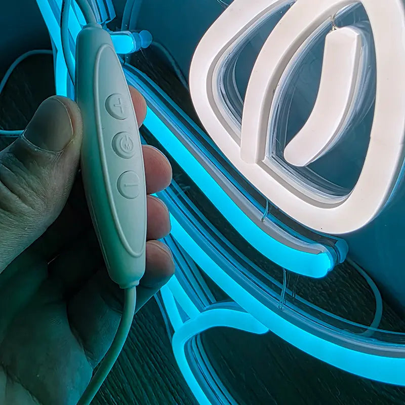 Modernes LED-Neonlicht von Bisasam als stimmungsvolle Beleuchtung für ein Gaming-Zimmer
