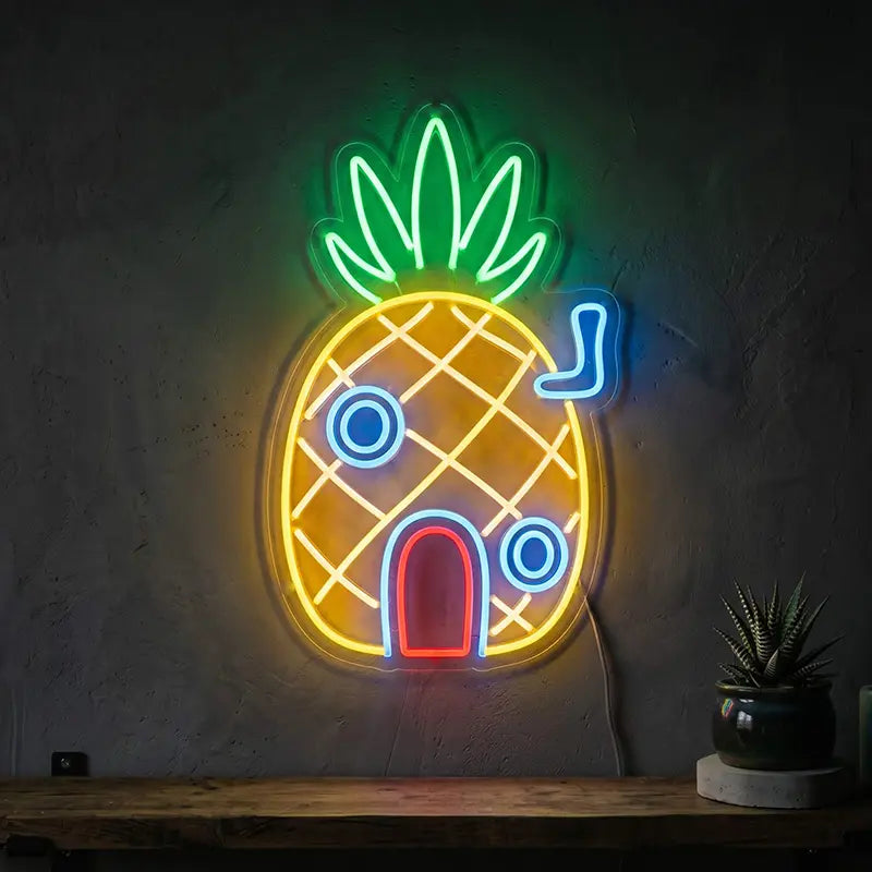 Patrick Stern Neon LED Schild USB – Bikini Bottom Charakter als Geschenk für Cartoon-Fans