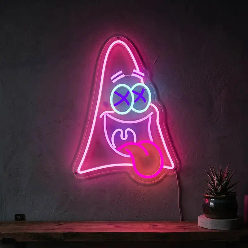 WTF Neon LED Schild – SpongeBob Freaks als USB Wanddeko auf 6 mm Acrylglas