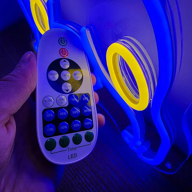 Nachtara LED Leuchtschild beleuchtet – Gaming-Setup Pokémon Wanddeko