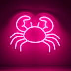 Pinke Krabbe (35x26cm) USB - loveledlights - LED-Schild - 