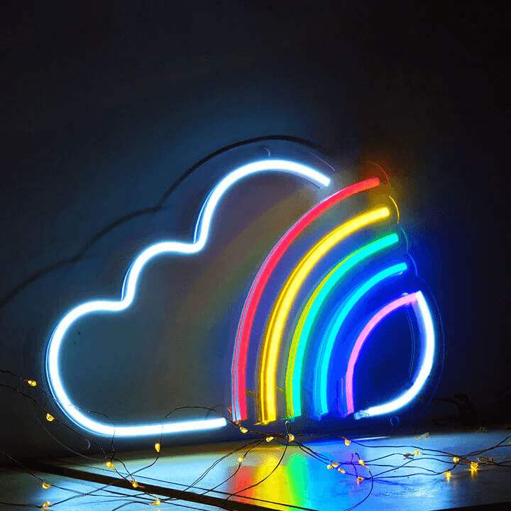 Regenbogen Leuchtschild – Geschenkidee für positive Energie und Vielfalt