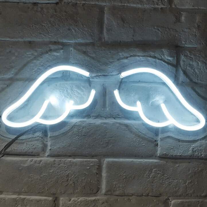 Engelsflügel (50x17cm) USB - loveledlights - LED-Schild - 