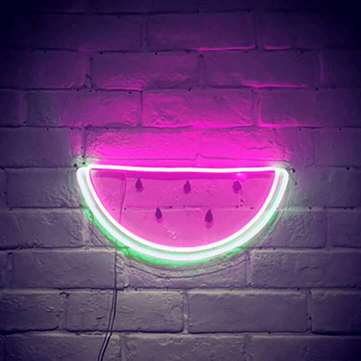 Wassermelone (35x20cm) USB - loveledlights - LED-Schild - melone