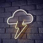 Wolkenblitz (35x35cm) USB - loveledlights - LED-Schild - 