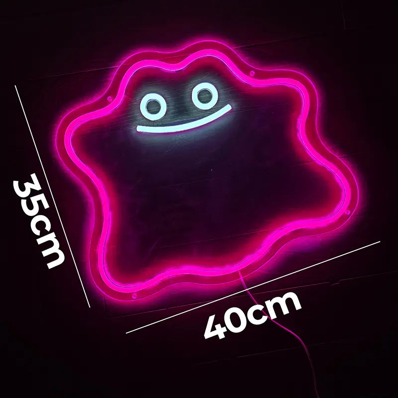 Ditto Pokémon Merchandise Neon Beleuchtung – Fan-Artikel fürs Anime-Zimmer