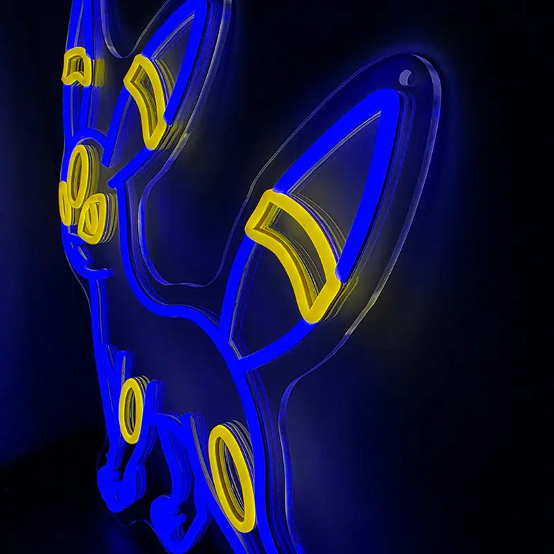 Nachtara Pokémon Neon Licht dunkel – LED Deko fürs Jugendzimmer