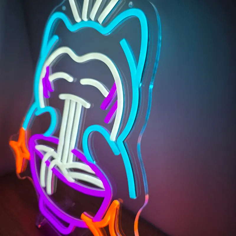 Relaxo Pokémon Neon Licht Essen Ramen Design – Wanddeko fürs Anime-Café